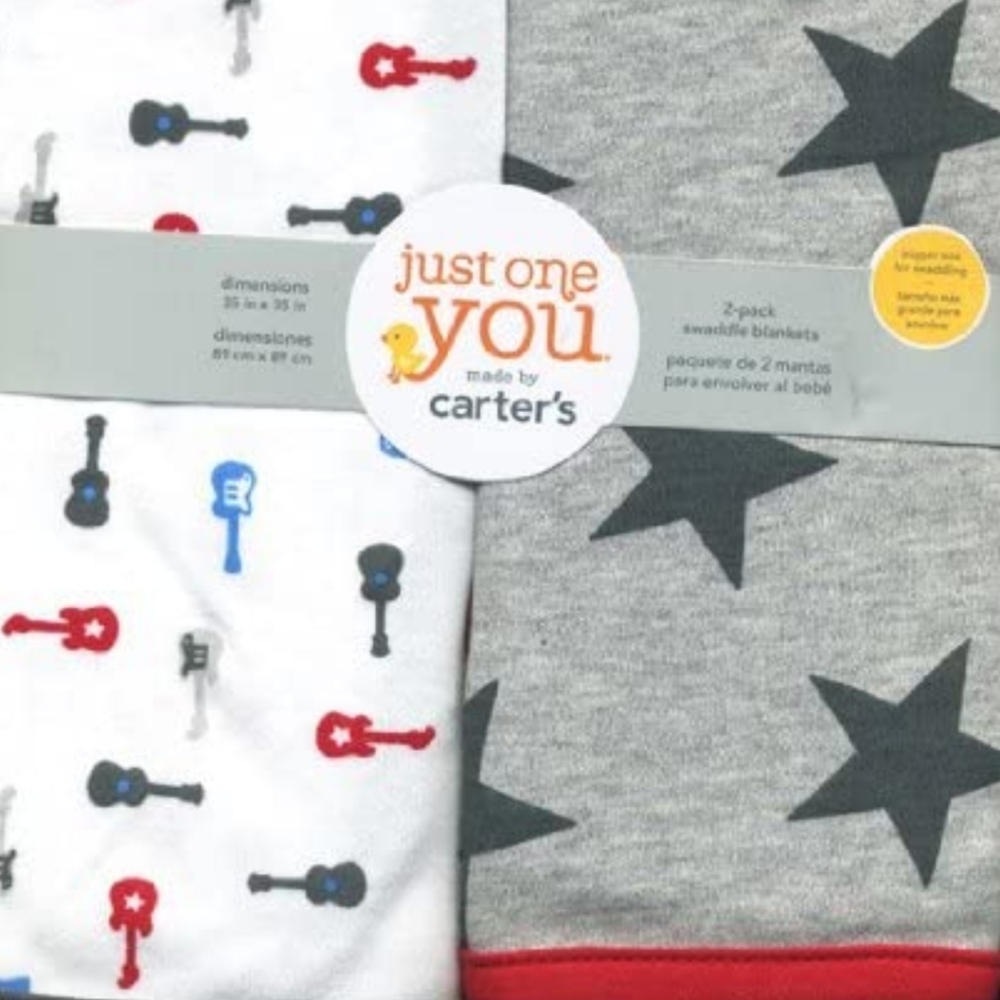 ISO** 2 pack Carter's swaddle blankets